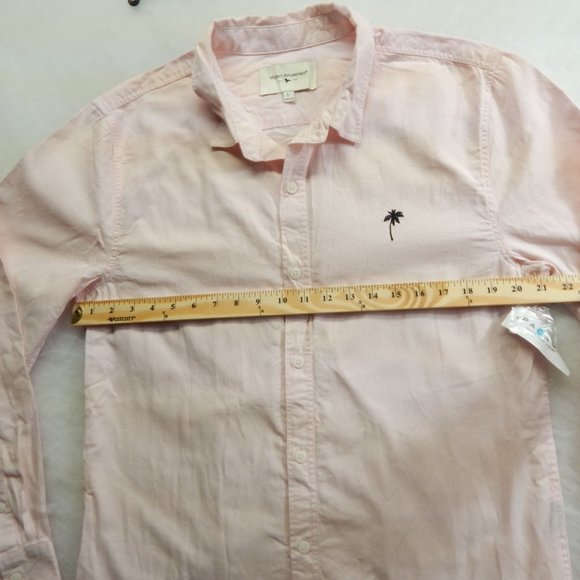 Modern American PacSun Mens Long Sleeve Button Down Shirt Pink Size L - Picture 5 of 10